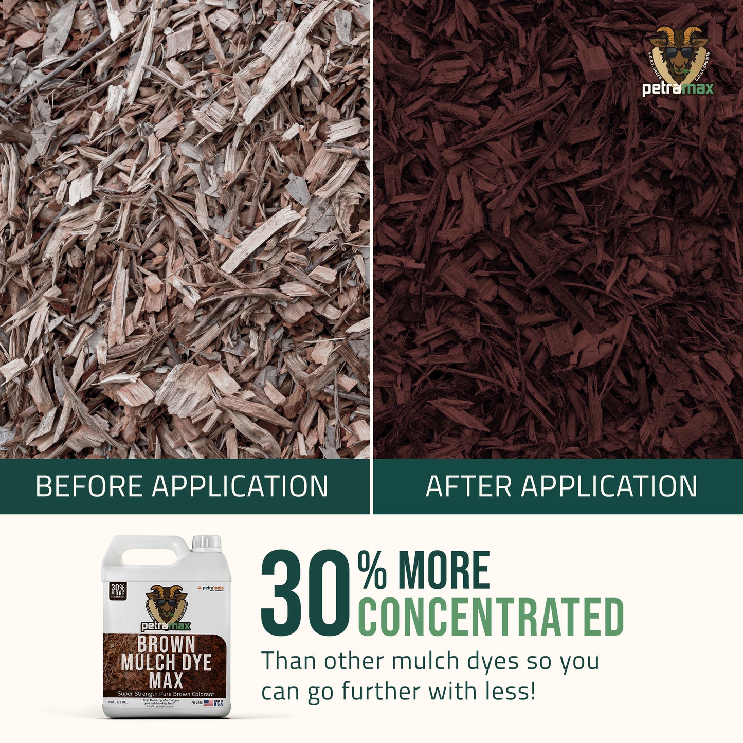 PetraMax Brown Mulch Dye
