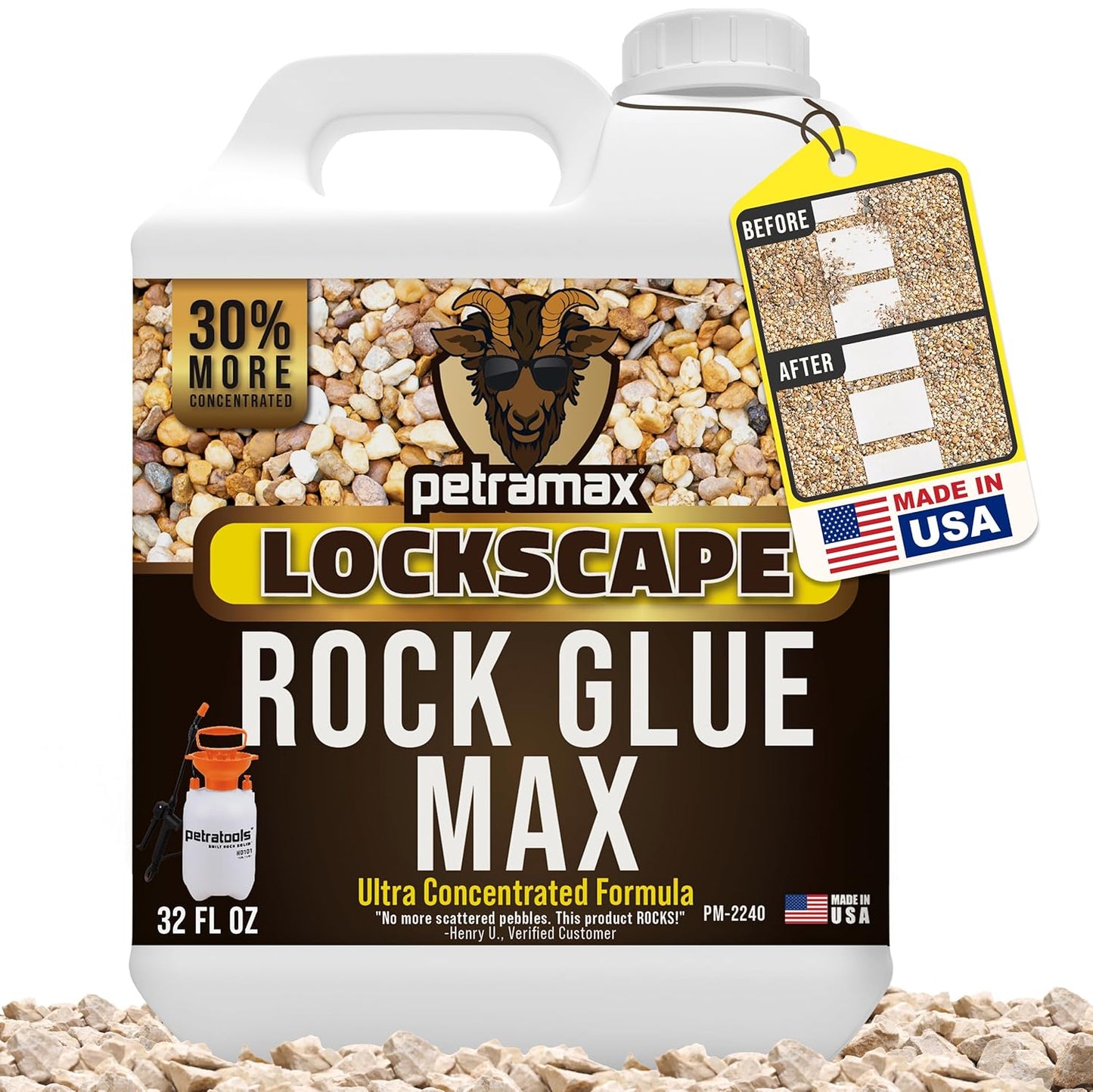 PetraMax Rock Glue Max for Landscaping