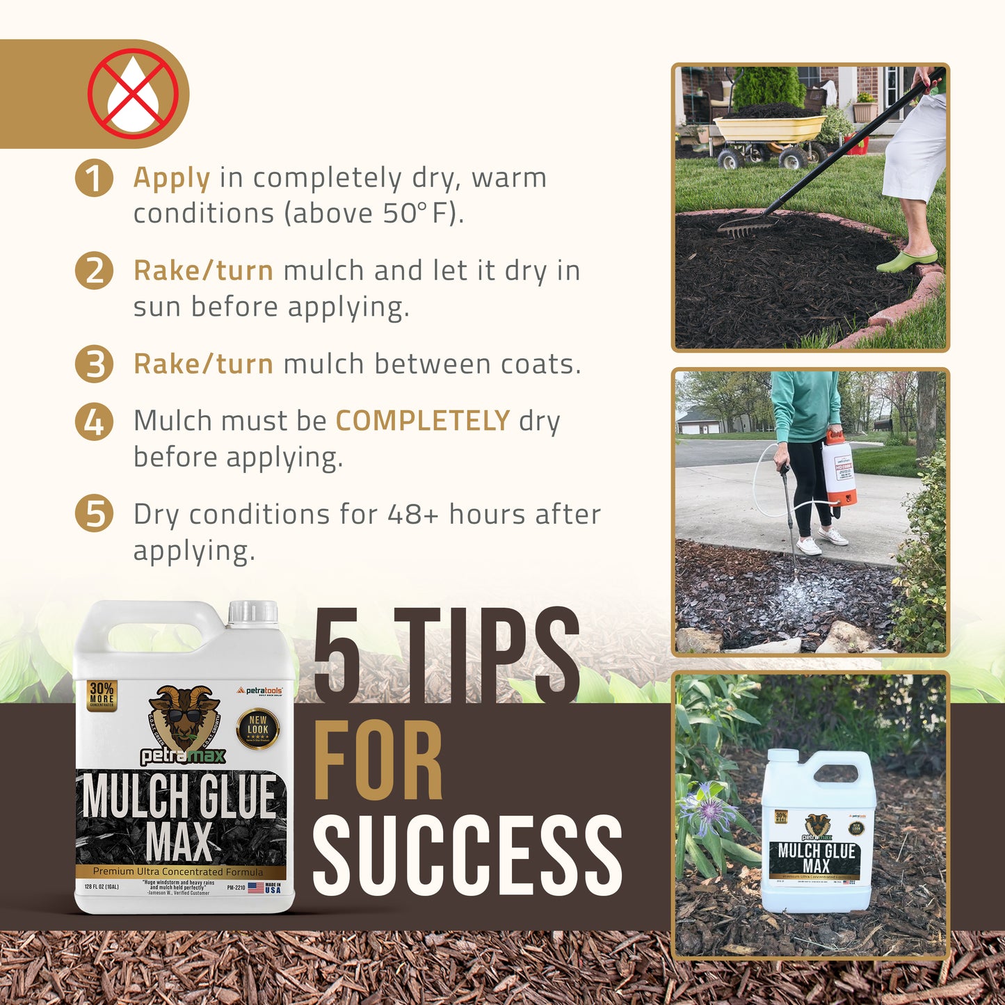 PetraMax Mulch Glue Max