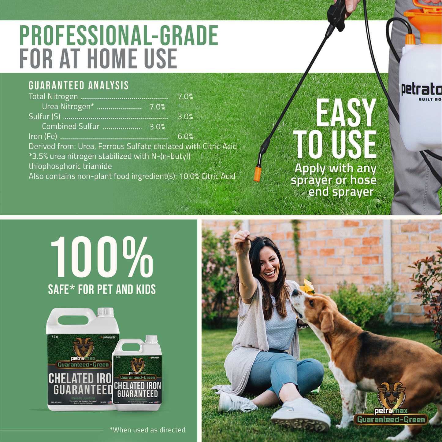 PetraMax Chelated Iron Guaranteed 7-0-0