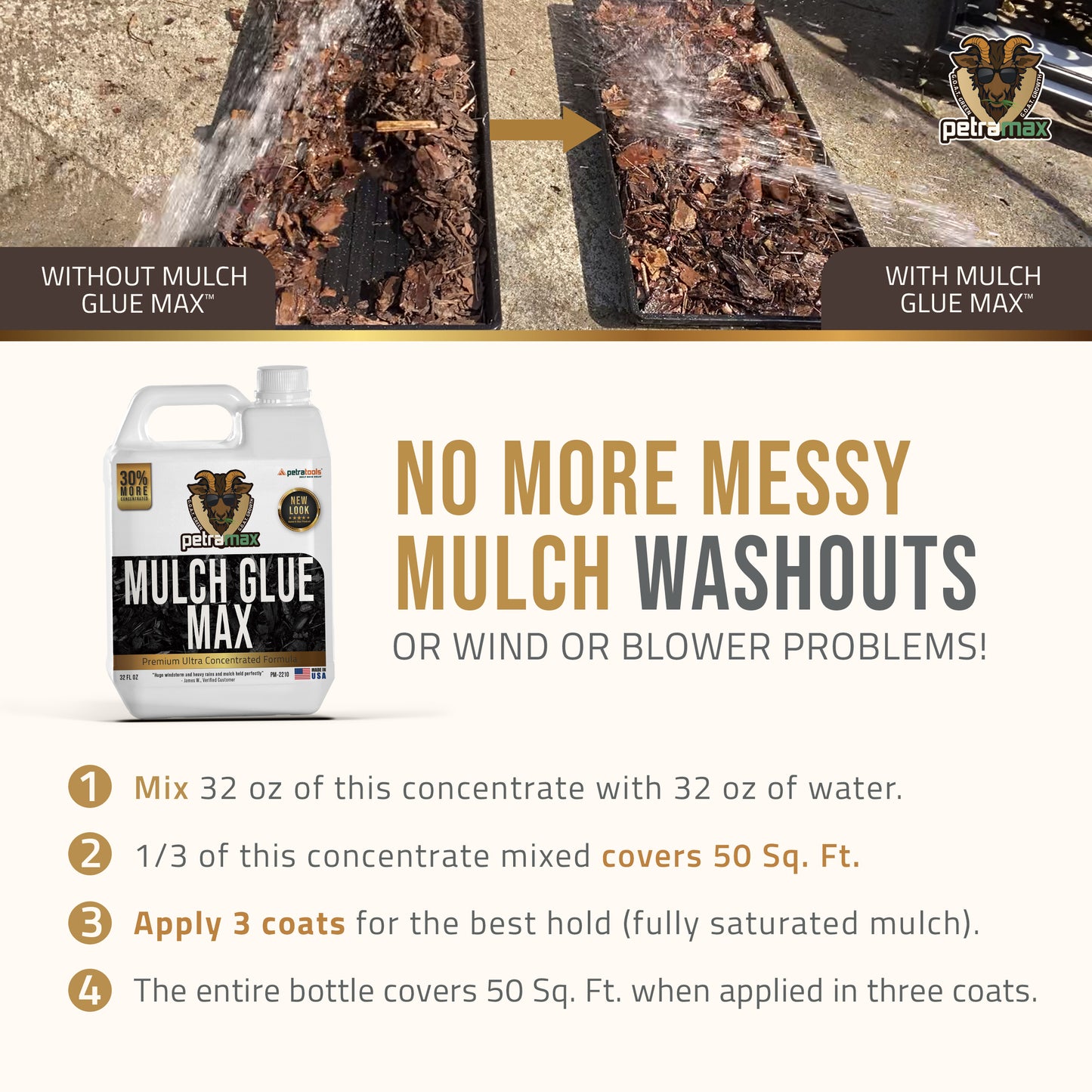 PetraMax Mulch Glue Max