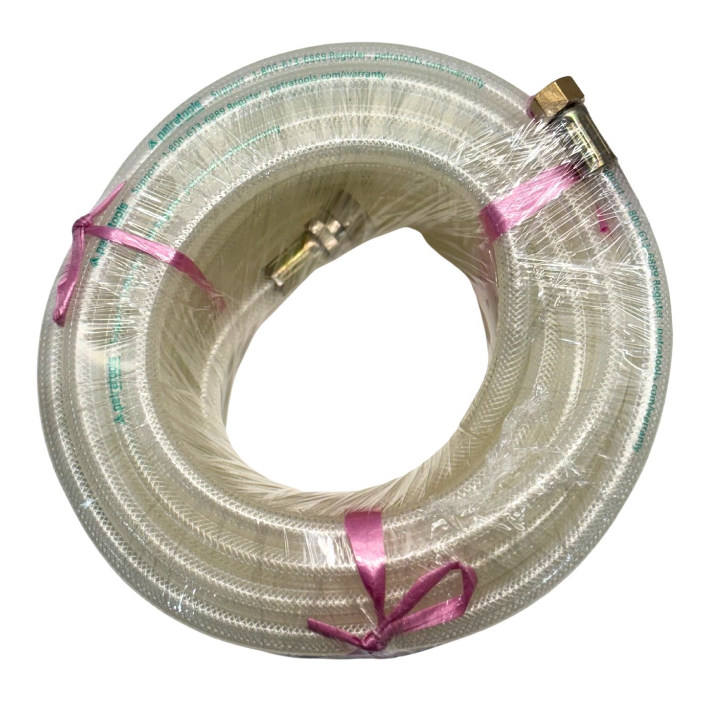 Hose - 50 ft High Press., White Clear, Female/Female - HD5000, HD5000-R, HD12000, HD14000