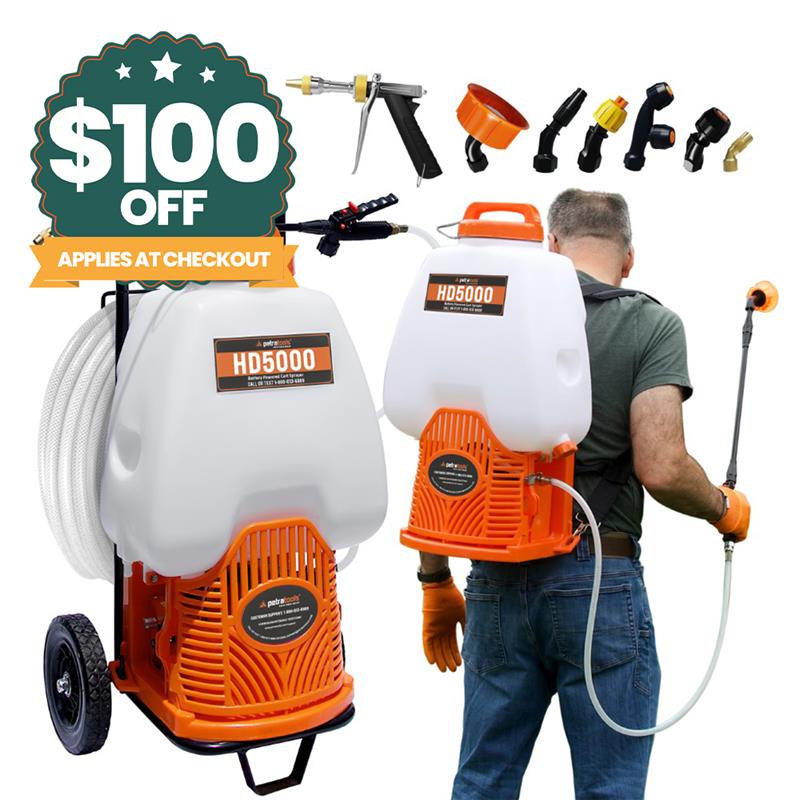PetraTools Battery Cart Sprayer (6.5 Gallon) - HD5000