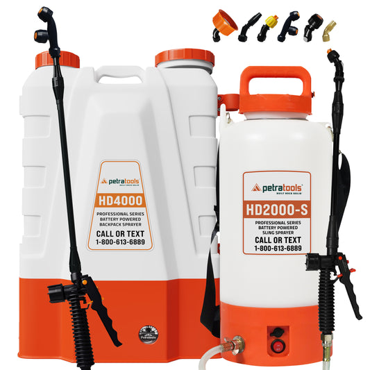 PetraTools HD4000 + HD2000-S BATTERY SPRAYER PRO Bundle