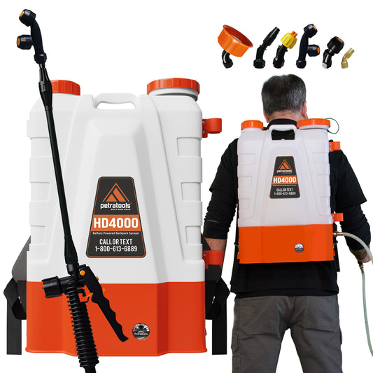 Petratools HD4000 Battery Powered Backpack Sprayer