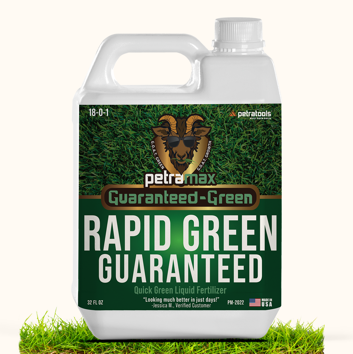 PetraMax Rapid Green Guaranteed Liquid Fertilizer 18-0-1