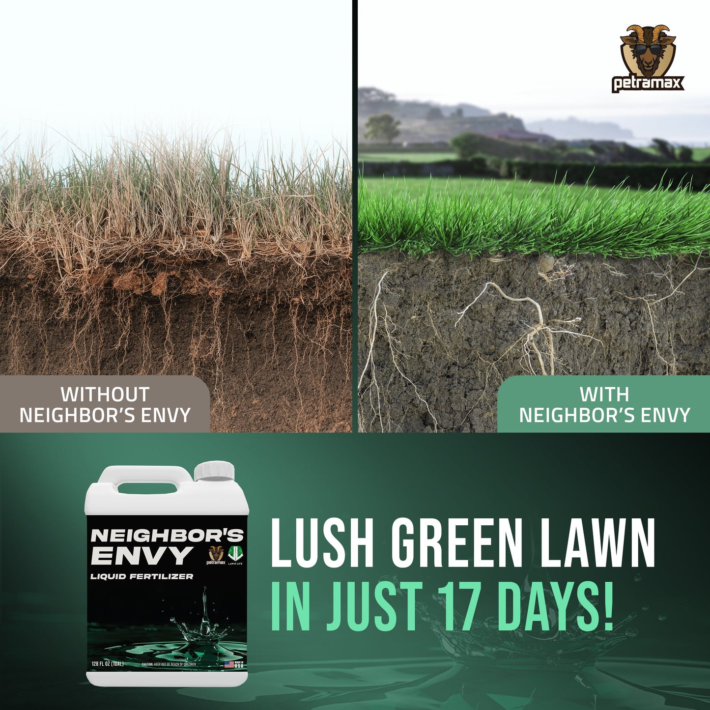 Petramax Neighbor's Envy Liquid Fertilizer