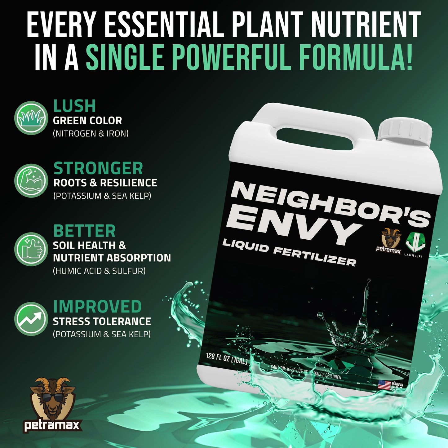 Petramax Neighbor's Envy Liquid Fertilizer