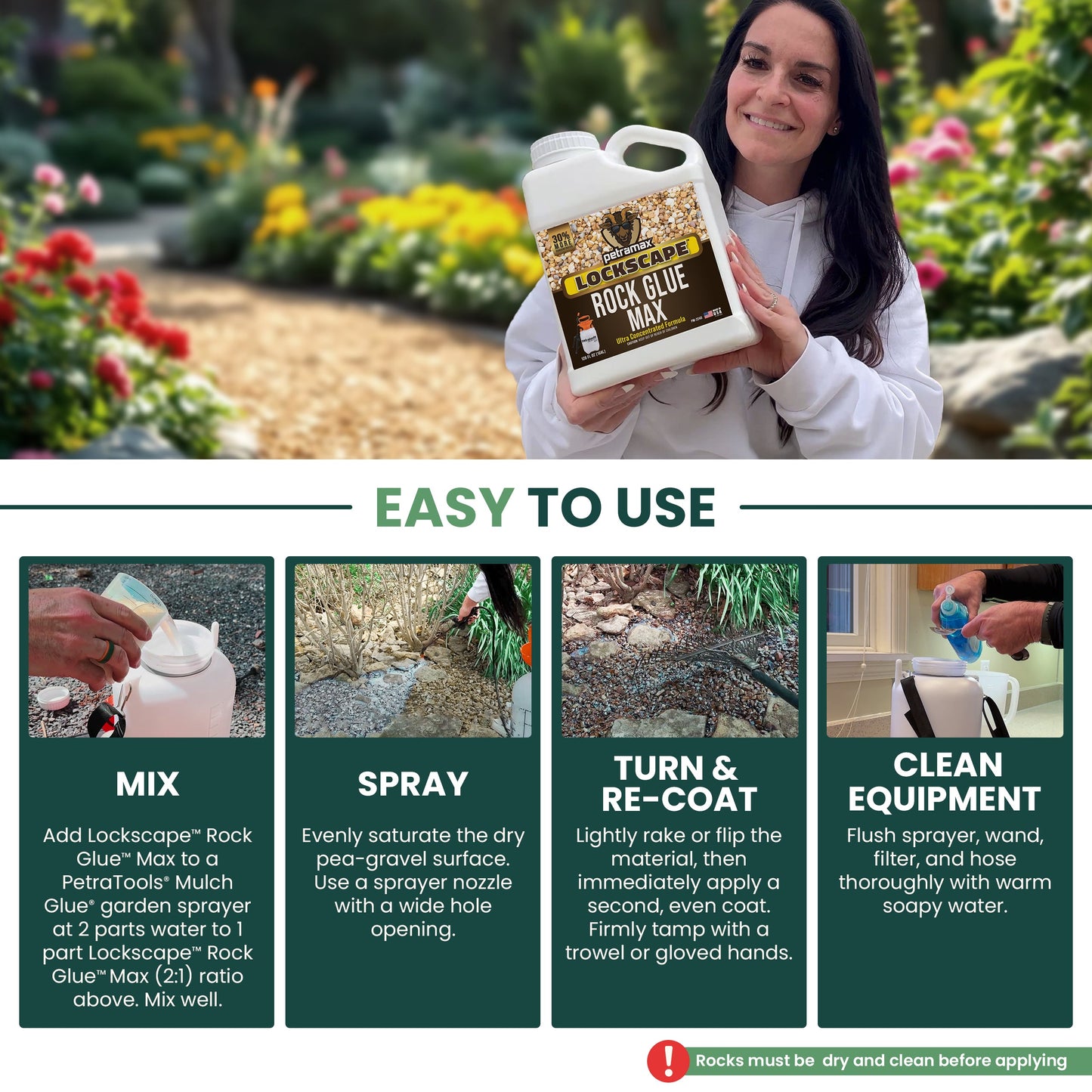 PetraMax Rock Glue Max for Landscaping