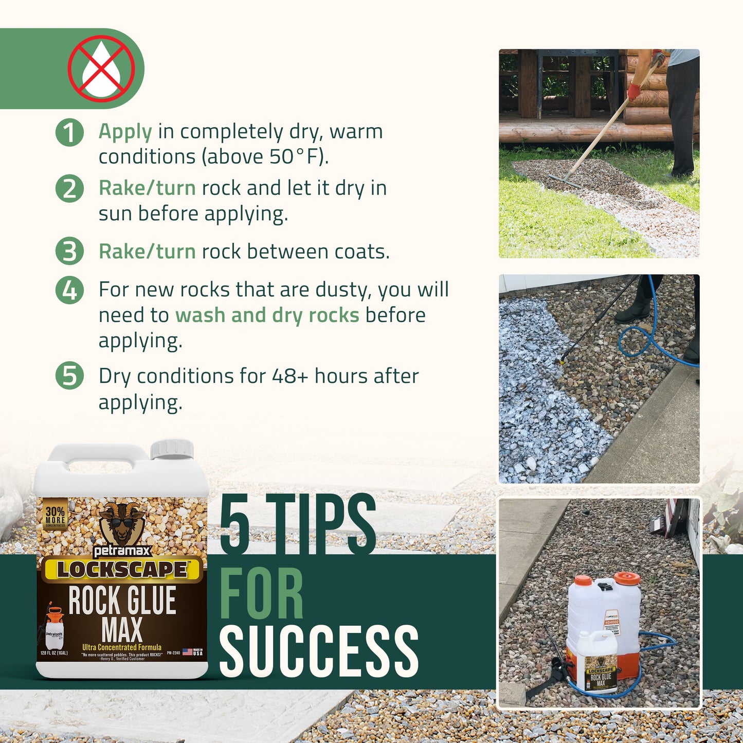 PetraMax Rock Glue Max for Landscaping
