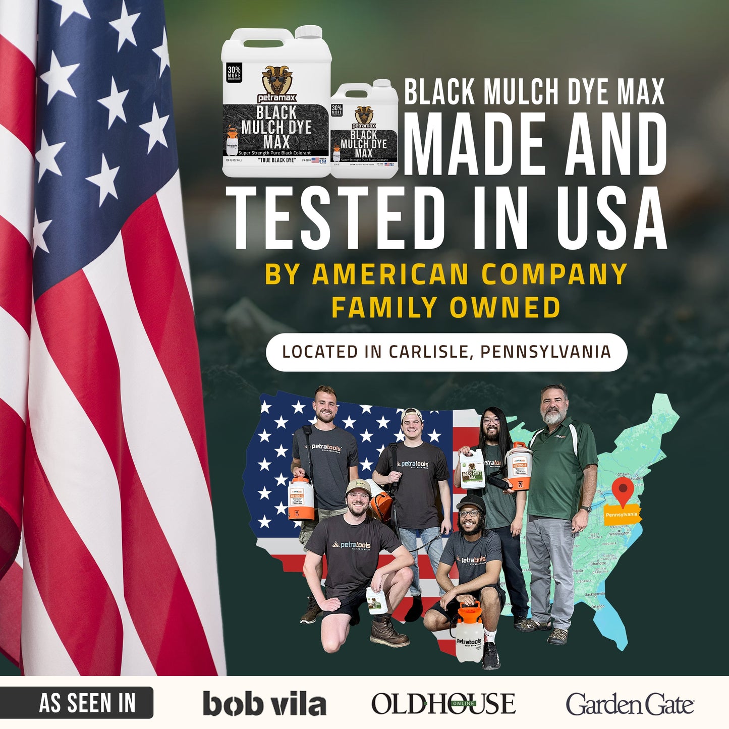 Petramax Black Mulch Dye