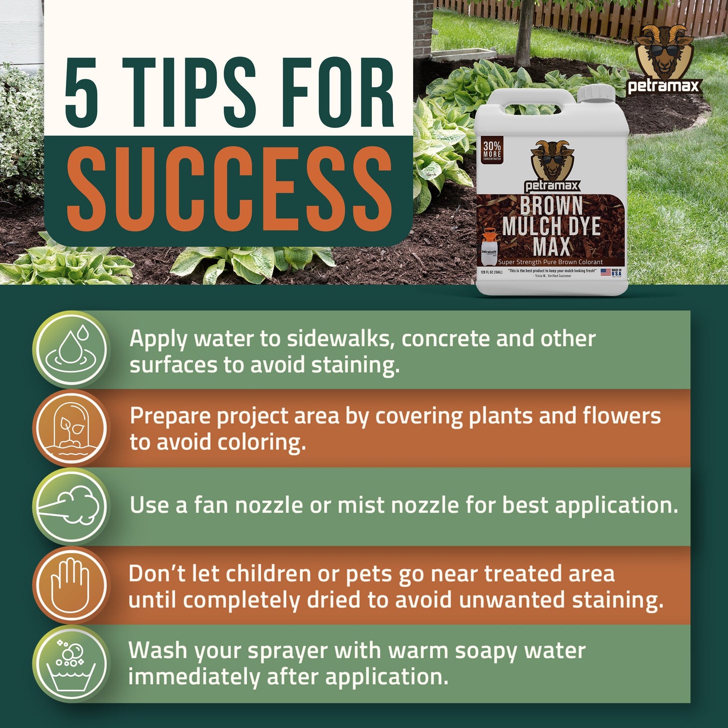 Petramax Brown Mulch Dye