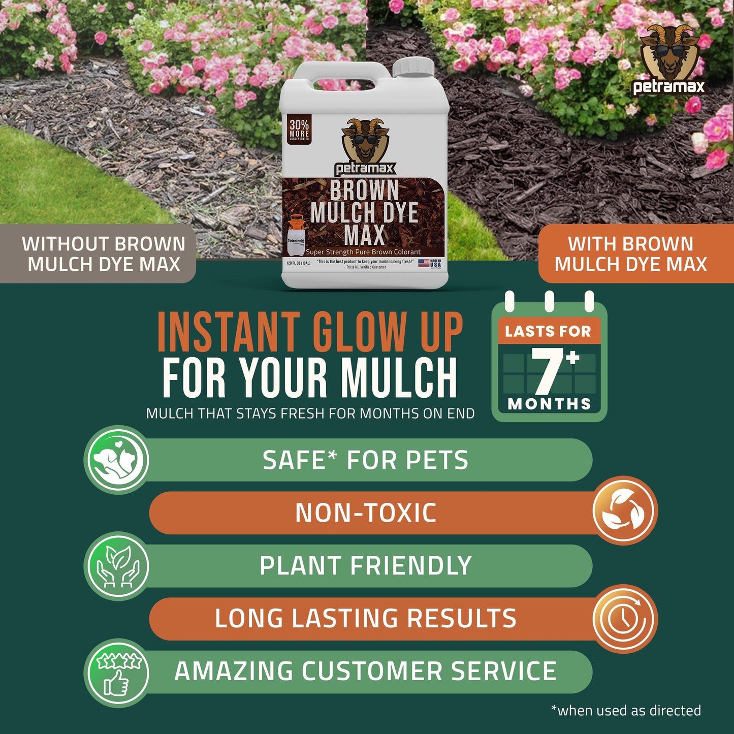 Petramax Brown Mulch Dye