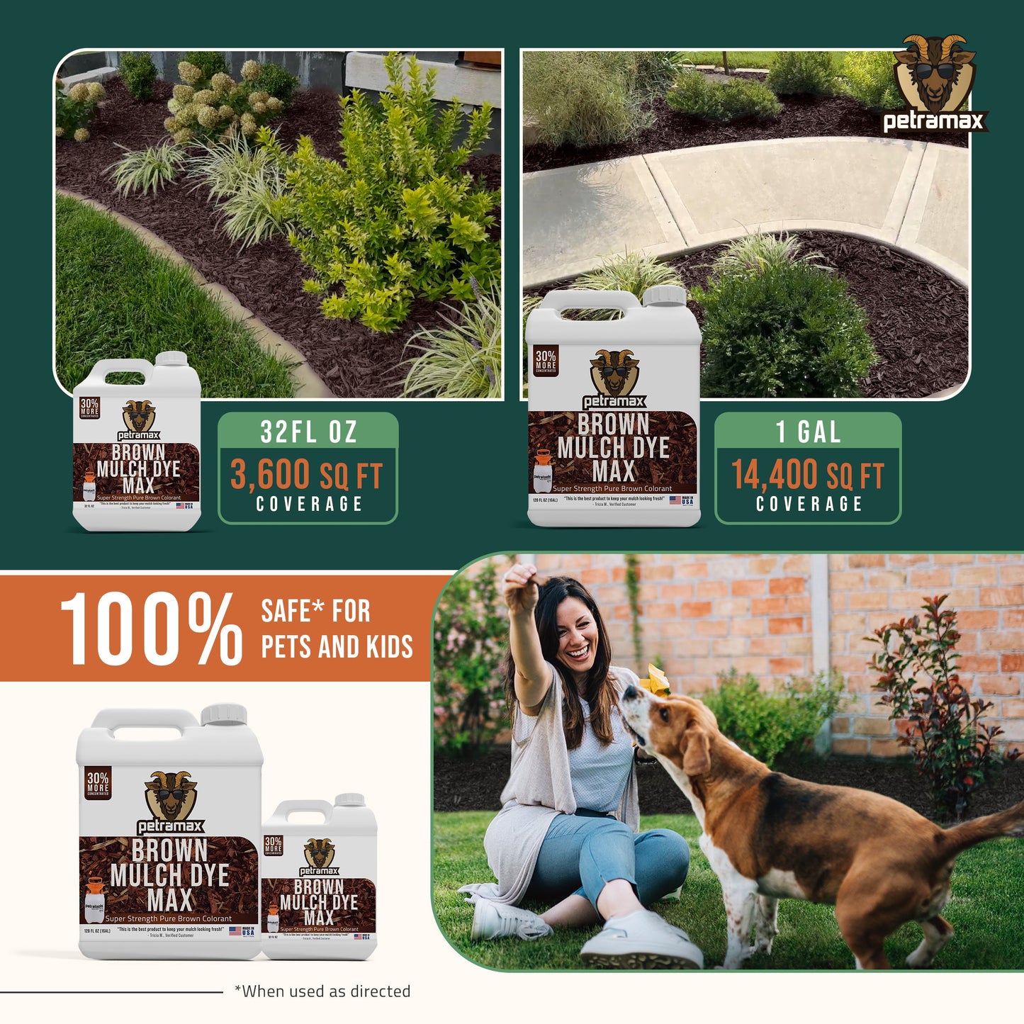 Petramax Brown Mulch Dye