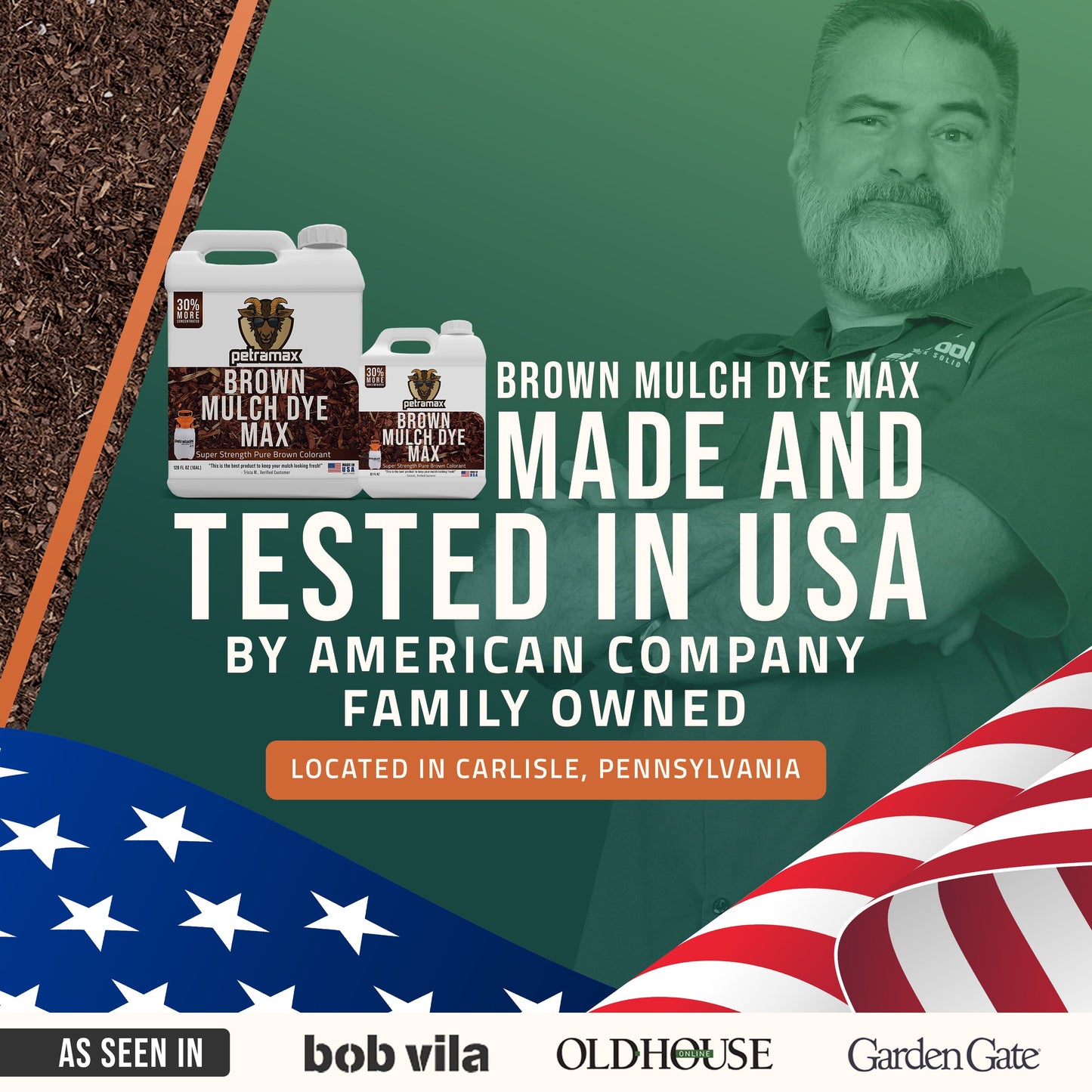 Petramax Brown Mulch Dye