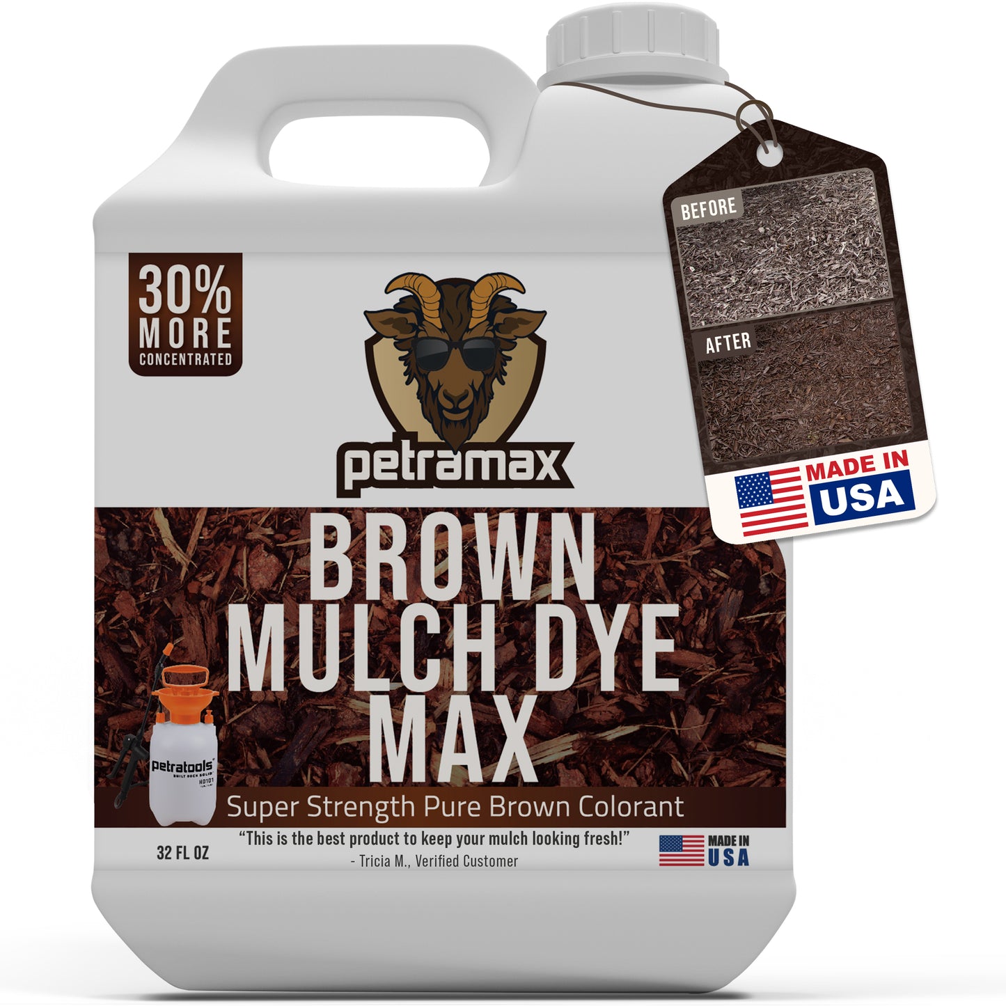 PetraMax Brown Mulch Dye