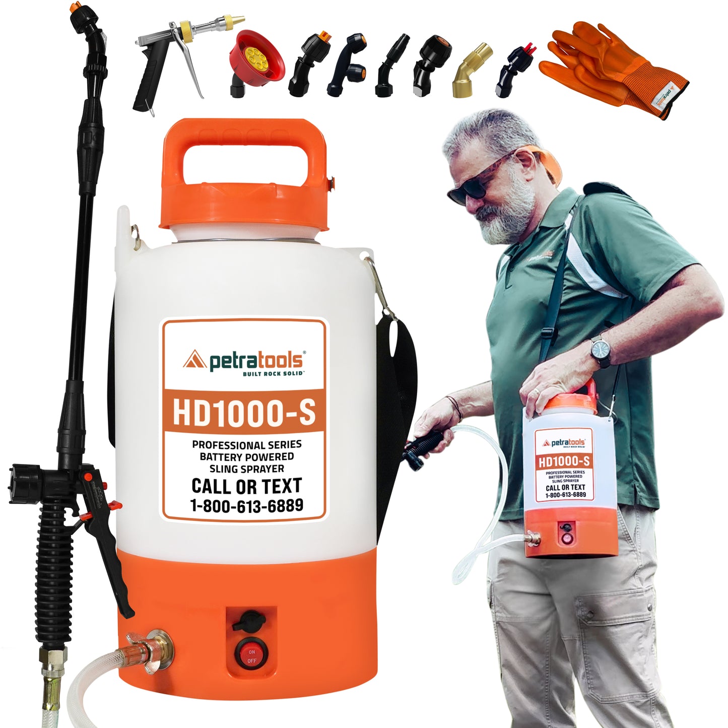 PETRATOOLS BATTERY SPRAYER (1 Gallon) - HD1000-S