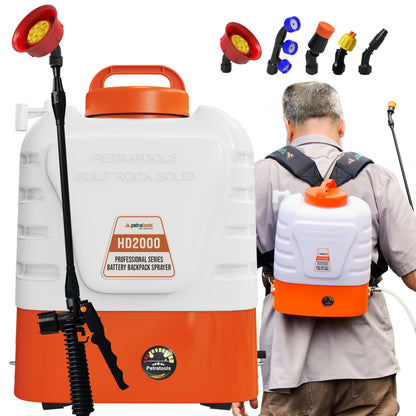 Petratools HD2000 Battery Powered Backpack Sprayer