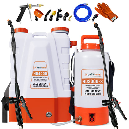 PetraTools HD4000 + HD2000-S BATTERY SPRAYER PRO Bundle