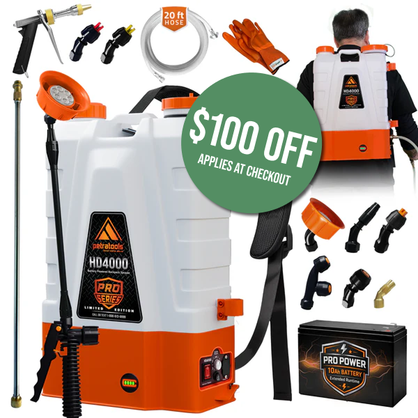 Petratools HD4000 Battery Powered Backpack Sprayer